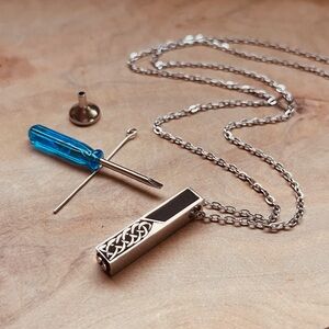 Stainless Steel Urn Necklace for Ashes – Celtic Knot Memorial Pendant